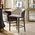 thumbnail image 3 of Home Square Upholstered Bar Stool in Midnight Brown - Set of 3, 3 of 6