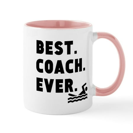 

CafePress - Best Coach Ever Swimming Mugs - 11 oz Ceramic Mug - Novelty Coffee Tea Cup