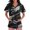 White_007, variant on Halloween Scrubs Shirts Women Funny Bat Printed Casual Soft Stretchy Short Sleeve V Neck T Shirts Breathable Nurse Uniforms Top with Pocket White S