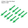 thumbnail image 3 of Uxcell 2x1" Arrow Sticker Directional Sign Adhesive Removable Floor Decal Green 4Set / 40Pieces, 3 of 6