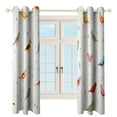 thumbnail image 3 of Watercolor Bird Window Curtain Panels Grommet Blackout Curtains Blackout Curtains for Living Room, 3 of 7