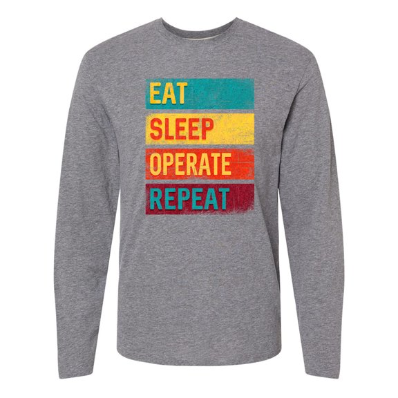 Inktastic Surgeon Surgical Nurse Eat Sleep Operate Repeat Long Sleeve T-Shirt