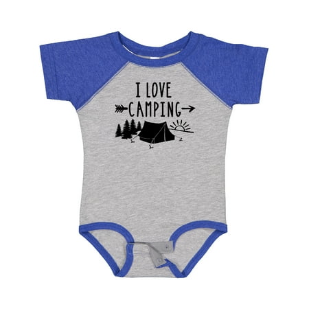 

Inktastic I Love Camping- Tent and Trees Gift Baby Boy or Baby Girl Bodysuit