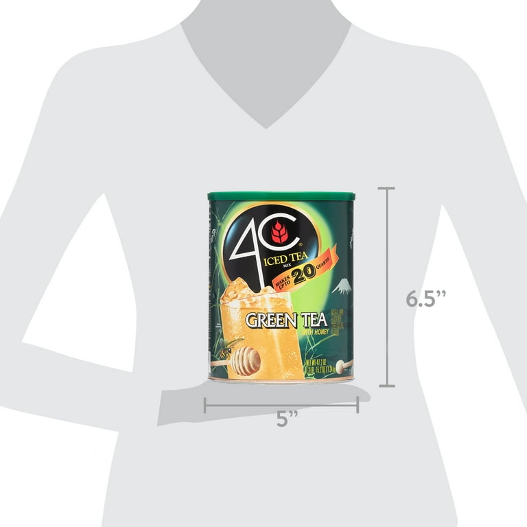 4C Instant Powder Flavored Iced Green Tea Drink Mix, 47.2 Oz, 1