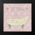 thumbnail image 2 of Pela Studio 12x12 Black Modern Framed Museum Art Print Titled - Vintage Bath VI Fleur Pink, 2 of 5