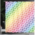 thumbnail image 4 of Ambesonne Colorful Shower Curtain, Eternal Shapes Retro, 69"Wx84"L, Multicolor, 4 of 5
