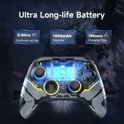 EasySMX PC Controller, Bluetooth Gaming Controller for PC, Android/iOS/Mac/Switch/Steam, with Hall Joystick and Trigger, RGB Lighting