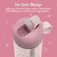 thumbnail image 4 of Bentgo Kids Water Bottle - Leak-Proof, Durable Tritan, BPA-Free 15 oz. Cup for Kids/Toddlers Ages 3+, - Safe Sip Spout, Carrying Handle, & Dishwasher Safe for School (Glitter Edition - Petal Pink), 4 of 7