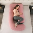 thumbnail image 5 of SHANNA Pregnancy Pillows, J-Shape Full Body Pillow – Removable Cooling Cover - Pregnancy Pillows for Sleeping – Body Pillows for Adults, Maternity Pillow and Pregnancy Must Haves, Pink, 5 of 11