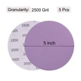 thumbnail image 2 of 5 Pack 5-Inch Purple Sanding Discs 2500 Grits Hook & Loop Professional Aluminum Oxide Sandpaper, 2 of 6