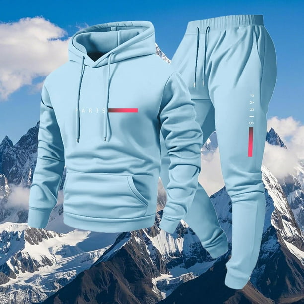 Yaoyar Track Suits Mens Sweatsuit 2 Piece Set Hoodies and Sweatpants Sets Trendy Jogging Workout Sweat Suits Athletic Tracksuit