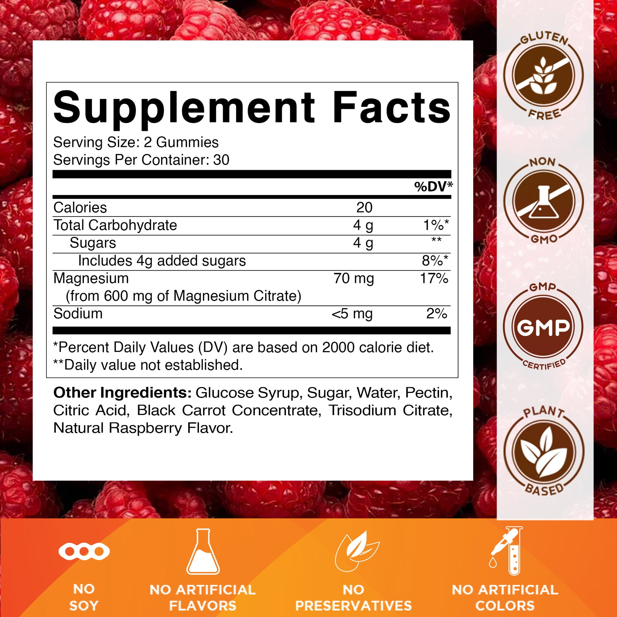 Vitamatic Magnesium Gummies 600mg per Serving - 60 Vegan Gummies - Promotes Healthy Relaxation, Muscle, Bone, & Energy Support  3 pack(180 Count)