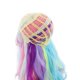 thumbnail image 1 of Highlight Dyed Mid-Length Curly Hair Synthetic Wig Wavy Rainbow Wig, 1 of 5