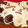 Snack Pack Chocolate and Vanilla Flavored Pudding Cups Family Pack, 12