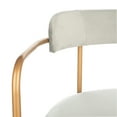thumbnail image 7 of SAFAVIEH Camille Modern Solid Side Chair, Grey/Gold, Set of 2, 7 of 7