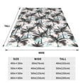 thumbnail image 3 of Fotbe Hawaii Palms Manta de Franela Acolchonada con Estampado, Súper Suave y Esponjosa, Extra Grande para Sofá, Cama, Uso Todo el Año-80"x60", 3 of 7
