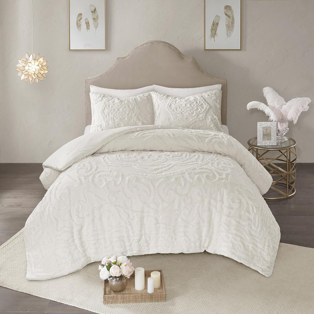 Madison Park Laetitia Tufted Cotton Chenille Medallion Comforter Set
