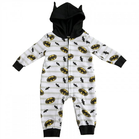 

Batman Symbols Infant Hooded Fleece Coveralls with Ears-0-3 Months
