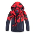 thumbnail image 4 of MGEOY Boys Rain Jackets Lightweight Waterproof Hooded Raincoats Windbreakers for Kids, 4 of 7