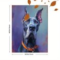 thumbnail image 3 of Great Dane Oil Painting Canvas Wall Art, Dog Portrait Print for Living Room Bedroom Office Hallway Dining Room Home Decor, 3 of 8