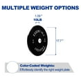 thumbnail image 6 of (3 pack) BalanceFrom Olympic Bumper Plate Weight Plate, 10 lbs Pair Black, 6 of 9