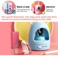 thumbnail image 5 of HAOAN Cute Student Electric Pencil Sharpener Cartoon Automatic Pencil With Strong Helical Blade For Student, Teacher, Painter, Designer （Pink）, 5 of 6