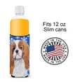 thumbnail image 4 of Carolines Treasures SC9394MUK Cavalier Spaniel Winter Snowflakes Holiday Ultra Hugger for slim cans Slim Can multicolor, 4 of 6