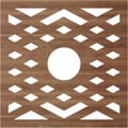thumbnail image 4 of 38"OD x 9 7/8"ID x 3/8"T Chevron Wood Fretwork Pierced Ceiling Medallion, Walnut, 4 of 16