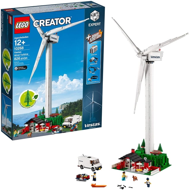 Kit de Construcción Aerogenerador Vestas LEGO Creator Expert 10268 Coleccionable con 826 piezas LEGO 10268
