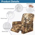 thumbnail image 5 of HUISEFOR Deer Camo Hunting Recliner Slipcovers 4-Pieces, Stretchable Recliner Covers with Pockets, Anti-Slip & Machine Washable Furniture Protector, for Dogs, Cats, Kids, Living Room, 5 of 8