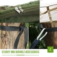 thumbnail image 7 of Zengest Camping Hammock with Mosquito/Bug Net, Outdoor Portable Parachute Nylon Hammock with Tree Straps, Lightweight Backyard Hammock Survival Travel Bed 260CMx 140CM(GreyGreen), 7 of 7