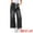 Black, variant on Women's Denim Pants Drawstring Wide Legs Jeans S Blue