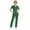 Z022Dark Green, variant on BDPORKAS Comfortable Scrubs for Women Set V Neck Short Sleeve Top and Soft Pant Nursing Uniform Modern Pocketed Easy Care Uniform