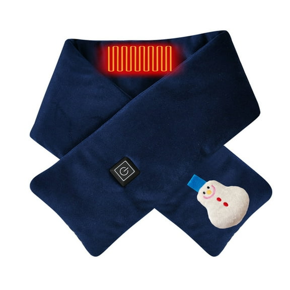 XEOVHV Christmas Heated Scarf - Neck Warmer, Men and Women Rechargeable Heated Scarfs with Battery, 3 Heating Levels, Christmas Gift