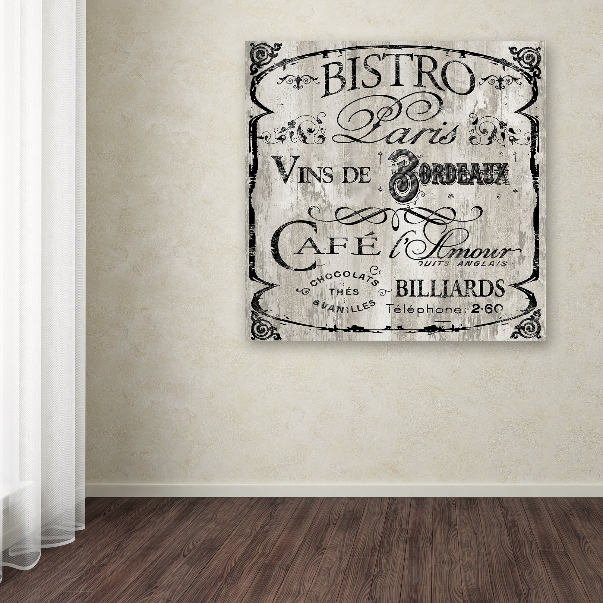 Color Bakery 'Paris Bistro III' Canvas Art