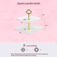 thumbnail image 3 of Juego de 10 soportes para tartas con 3 soportes para cupcakes de dos niveles y 3 soportes para cupcakes de tres niveles y 4 bandejas para aperitivos, 3 of 6
