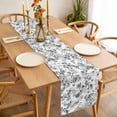 thumbnail image 3 of Gray Spring Floral Table Runner - 70 Inch Long, Kitchen Dining Table Runner Dresser Scarves, Watercolor Blooming Botanical Summer Farmhouse Decor for Coffee Tables Wedding Party Banquet, 3 of 8