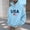 Light Blue, variant on ZOYOEN Mens Graphic Hoodie with Drawstring- Relaxed Fit Casual Trendy Long Sleeve Pullover Sweatshirt Blue