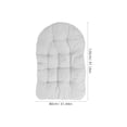 thumbnail image 2 of OULII Swing Replacement Cushions Grey Polyester Perfect For Outdoor Garden 1Pcs, 2 of 8