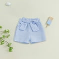 thumbnail image 2 of Gubotare Dance Shorts for Girls Girls Stretchy Shorts High Waisted Casuals Shorts (Sky Blue,Size 2-3 Years), 2 of 6