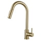 thumbnail image 1 of Grifos de cocina sofisticados con rociador de doble función, cartucho de cerámica de primera calidad para un rendimiento confiable, fácil instalación para entusiastas del bricolaje (oro cepillado), 1 of 5