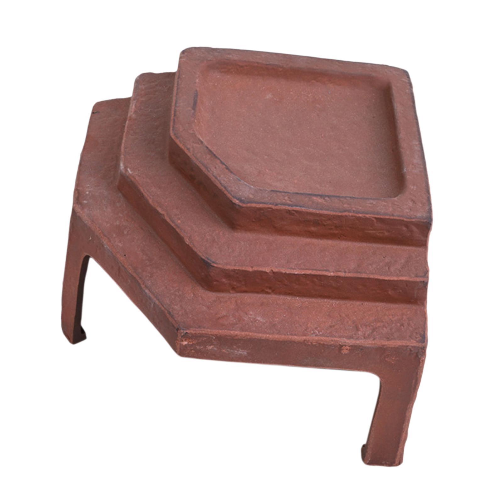 CarpNettore Turtle Basking Platform Ceramic Aquarium Decoration for Frog Terrapin Geckos
