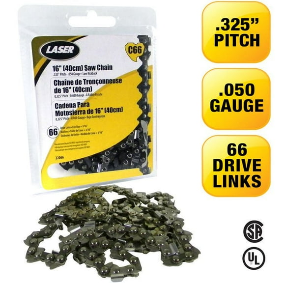 LASER Chaîne de Tronçonneuse .325-050 66 maillons-guides