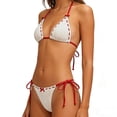 thumbnail image 7 of PFRNLF Womens Sexy Halter Bikini Set Triangle Top String Swimwear Two Piece Swimsuits Cheeky Bathing Suit, 7 of 7