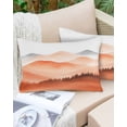 thumbnail image 6 of Orange Grey Mountains Throw Pillow Cover 20 x 26 Inch Decorative Pillow Cover Modern Geometric Forest Trees Lumbar Pillowcase Seasonal Rectangle Cushion Case for Couch Sofa Bed Living Room, 6 of 7