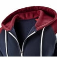 thumbnail image 6 of VBTAPA Men's Color Block Tracksuit Full Zip Hoodie Sweatsuit Jogging Matching Set 2 Piece Casual Athletic Outfits Hooded Jacket Pants Suit Sets Navy XL, 6 of 8