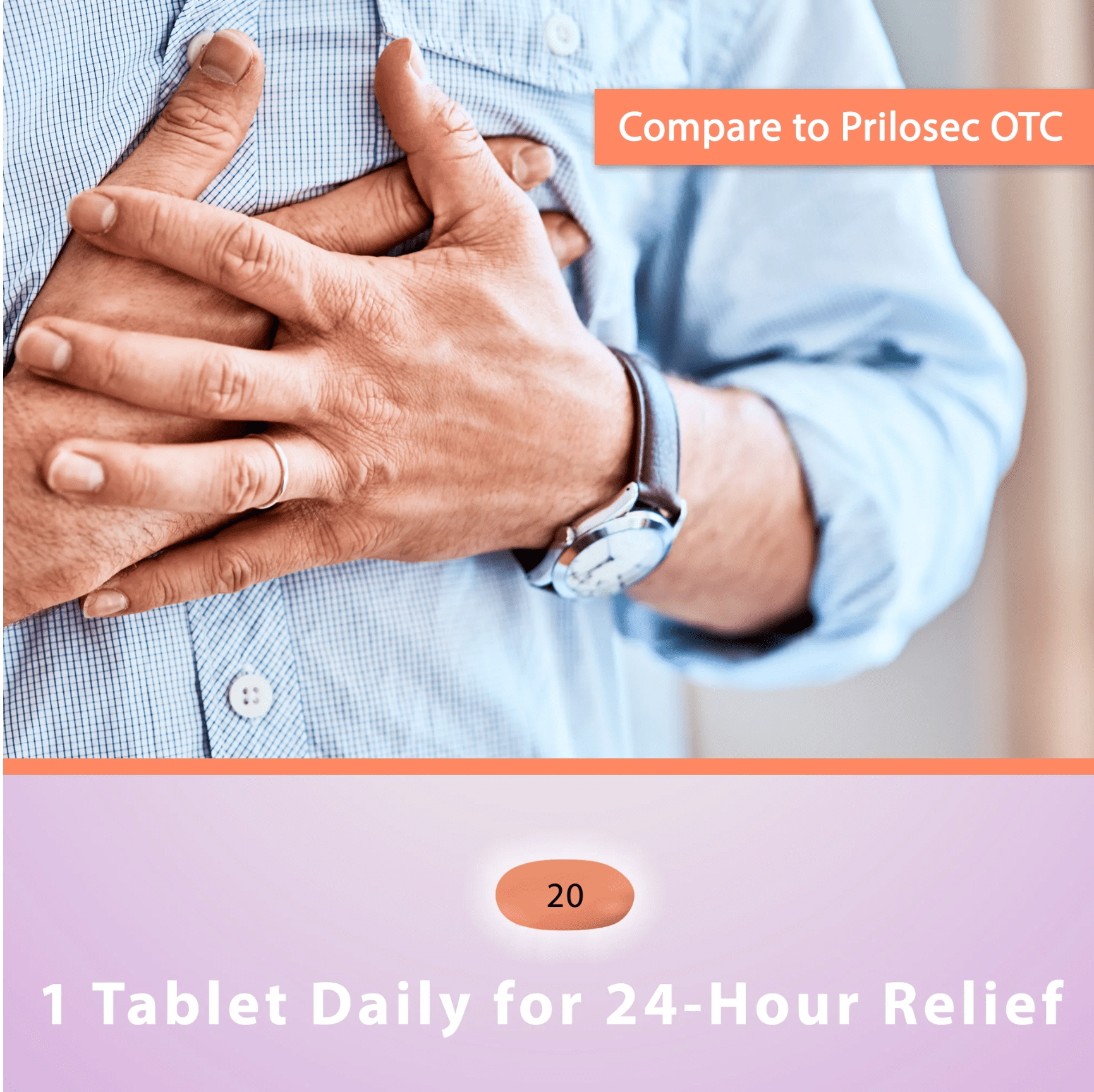 Curist Heartburn Relief Omeprazole 20 mg 168 Ct Tablets, Delayed-Release Acid Reflux Medicine for Adults, 24 Hour Acid Reducer, Compare to Prilosec OTC
