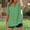 Green, variant on Women's Striped Button Down Shirt V Neck Short Sleeve Loose Fit Blouse Casual Summer Tops for Daily Wear Black M