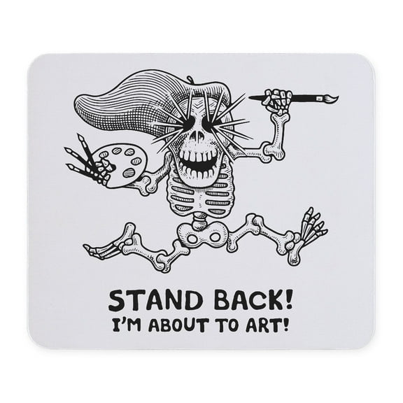 CafePress - Stand Back! Mousepad - Non-slip Rubber Mousepad, Gaming Mouse Pad