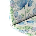 thumbnail image 2 of Jordan Manufacturing 49" x 20.5" Enchanted Garden Cream Floral Rectangular Outdoor Adirondack Chair Cushion with Back Strap, 2 of 8